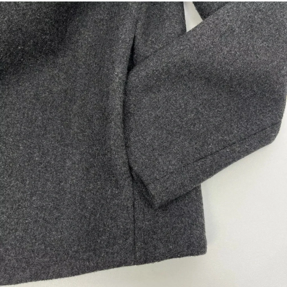 Kate Spade‎ Saturday Behind The Scenes Gray Wool Blend Blazer Jacket Size L